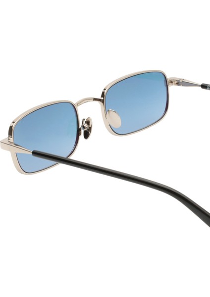 Gümüş Lacivert Metal Unisex Güneş Gözlüğü fırsatları