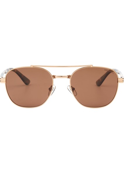 Ds 2279 C1 Damla Metal Parlak Altın Unisex Güneş Gözlüğü