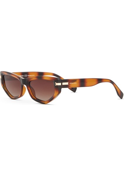 Ds 2359 C2 Cat Eye Havana Asetat Kadın Güneş Gözlüğü