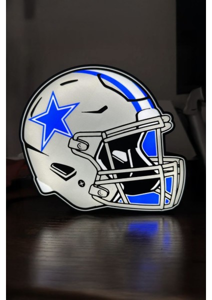 Dallas Cowboys Tasarımlı Gece Lambası