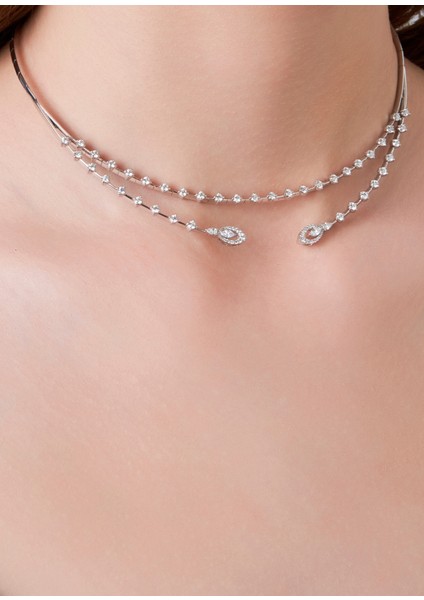 Pırlanta 18 Ayar Chocker Kadın Kolye