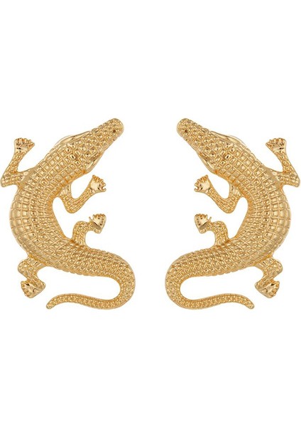 The Lizard Altın Kaplama Kadın Küpe