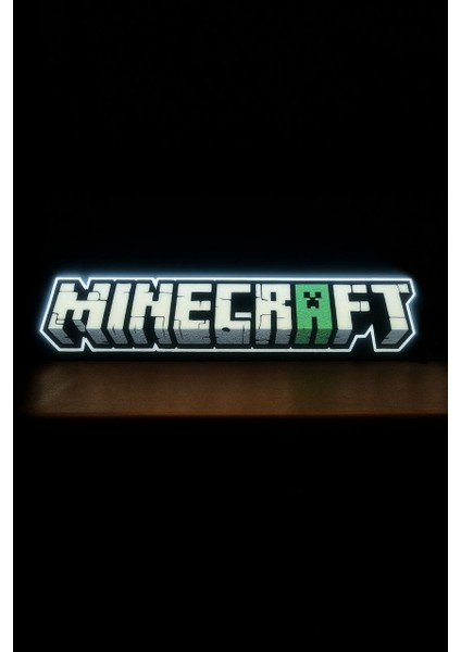 Minecraft Tasarımlı Gece Lambası