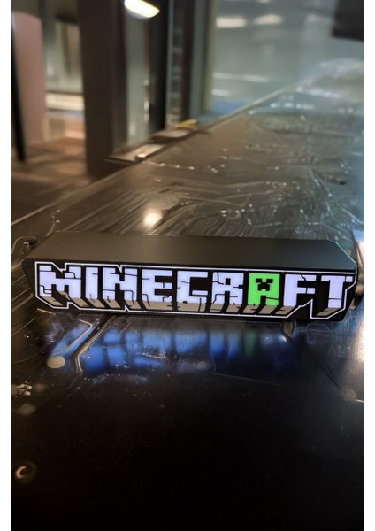 Minecraft Tasarımlı Gece Lambası
