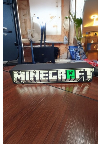 Minecraft Tasarımlı Gece Lambası