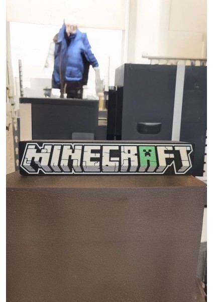 Minecraft Tasarımlı Gece Lambası