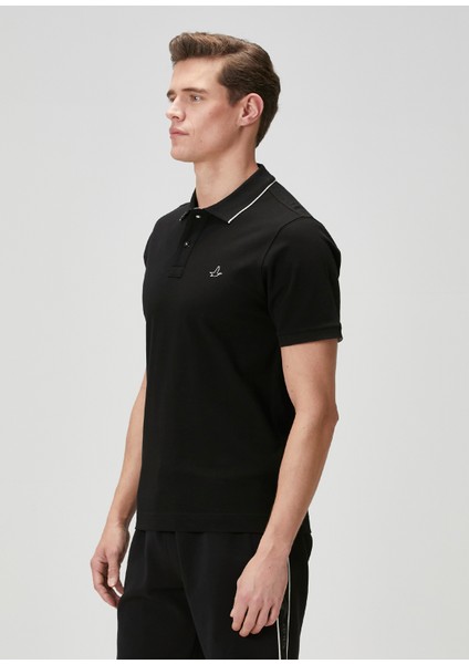 Slim Fit Siyah Polo Yaka T-Shirt fırsatları