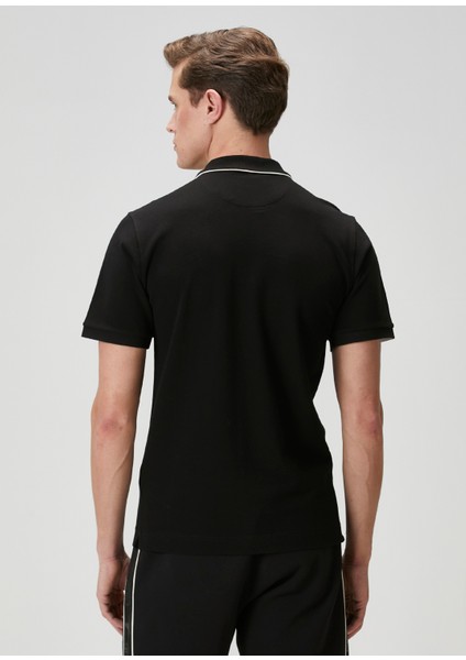 Slim Fit Siyah Polo Yaka T-Shirt indirimleri