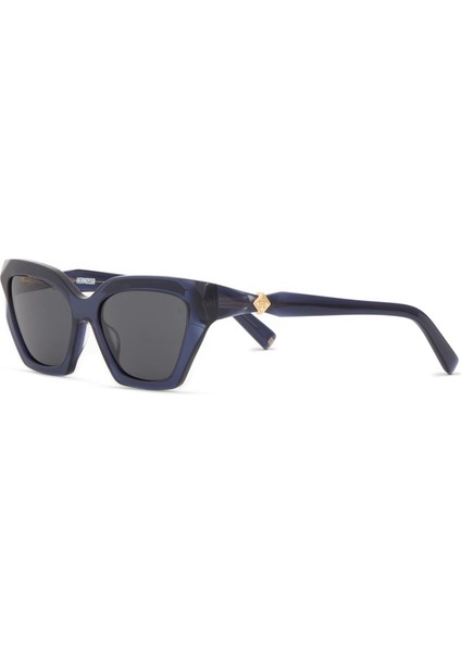Hm 1708 C4 Cat Eye Lacivert Asetat Kadın Güneş Gözlüğü