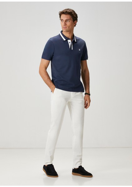 Slim Fit Lacivert Polo Yaka T-Shirt modelleri