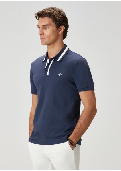 Slim Fit Lacivert Polo Yaka T-Shirt indirimleri