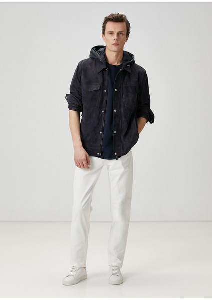 Slim Fit Kırık Beyaz Jean Pantolon