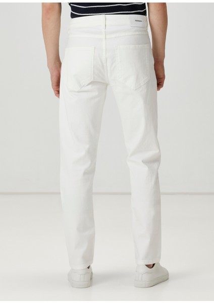 Slim Fit Kırık Beyaz Jean Pantolon modelleri