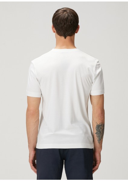 Regular Fit Beyaz Basic T-Shirt
