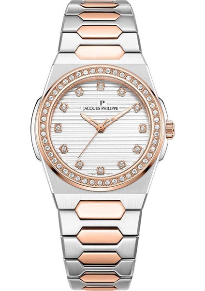 JPQLS727328RG Metalik Gri Rose Gold Çelik Kadın Kol Saati