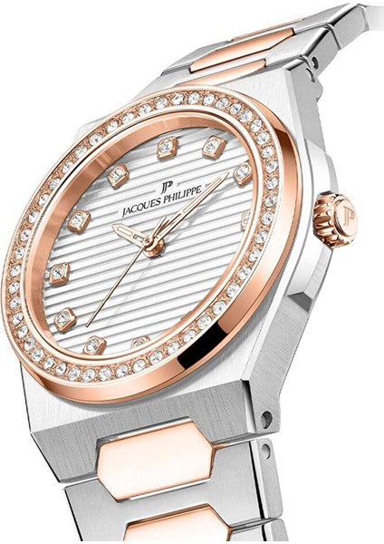 JPQLS727328RG Metalik Gri Rose Gold Çelik Kadın Kol Saati modelleri