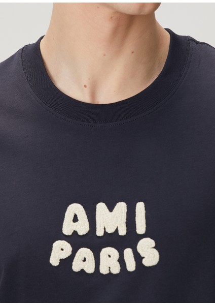 Lacivert Logolu Organik Pamuk T-Shirt indirimleri