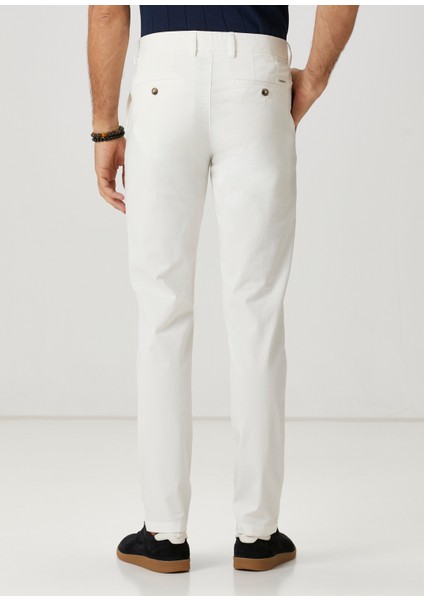 Slim Fit Krem Twill Chino Pantolon modelleri