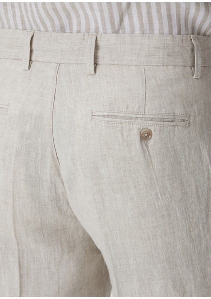 Naturel Keten Jogger Pantolon