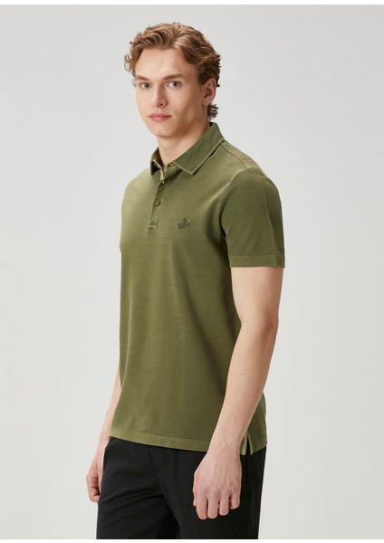 Comfort Fit Haki Polo T-Shirt fırsatları