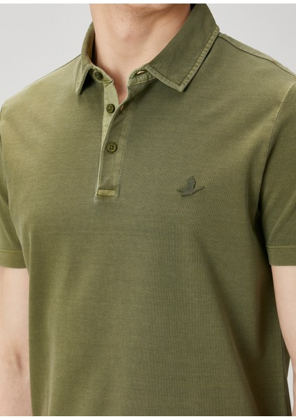 Comfort Fit Haki Polo T-Shirt