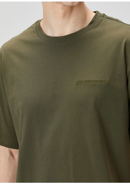 Haki Logo Nakışlı T-Shirt indirimleri