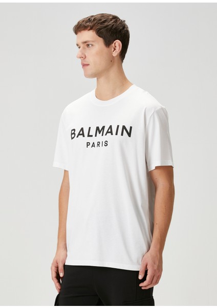 Beyaz Logo Detaylı T-Shirt modelleri