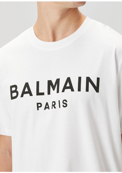 Beyaz Logo Detaylı T-Shirt indirimleri