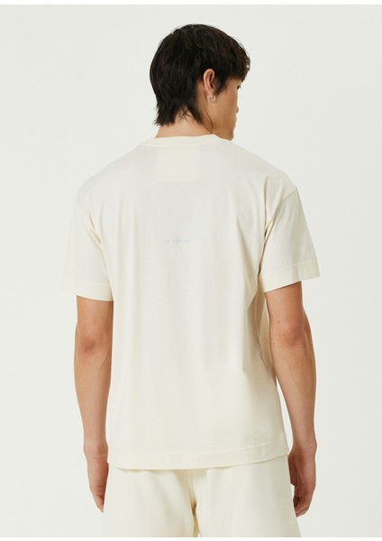 Ekru Logo Nakışlı T-Shirt fırsatları