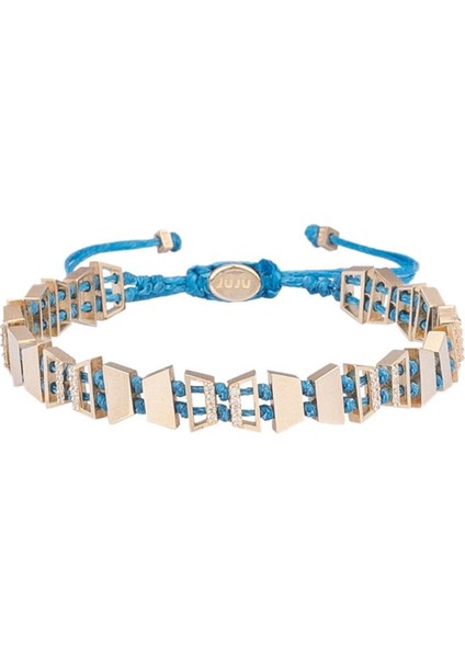 Underwater Pırlanta Taşlı 14 Ayar Altın Unisex Bileklik