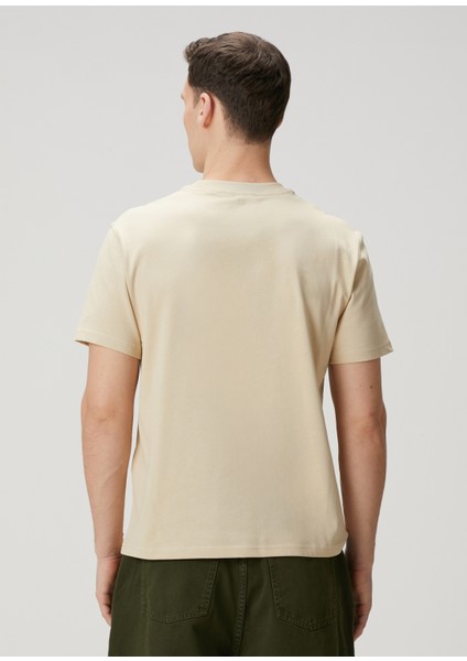 Krem Organik Pamuk T-Shirt fırsatları