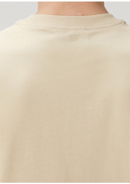 Krem Organik Pamuk T-Shirt