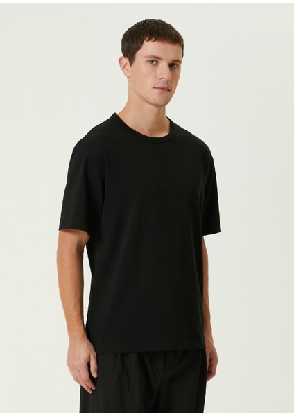 Siyah Logolu Oversize T-Shirt