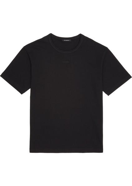 Siyah Logolu Oversize T-Shirt