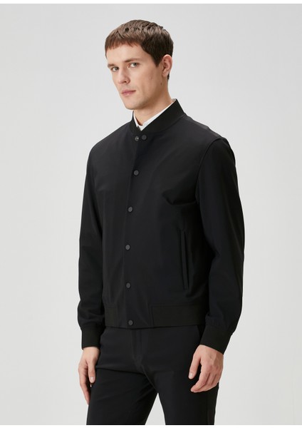Siyah Bomber Mont