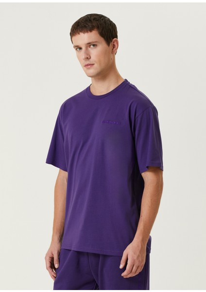 Mor Logo Nakışlı T-Shirt modelleri