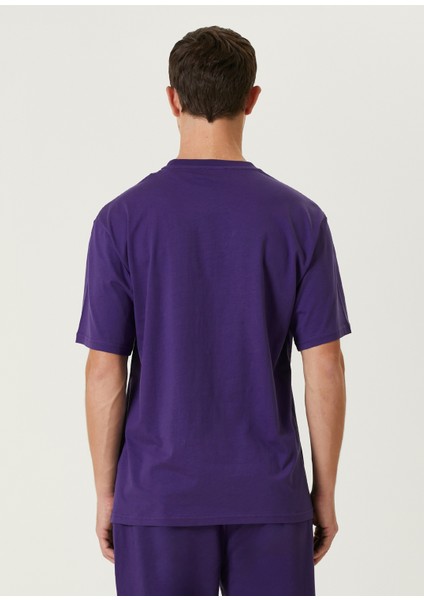 Mor Logo Nakışlı T-Shirt fırsatları