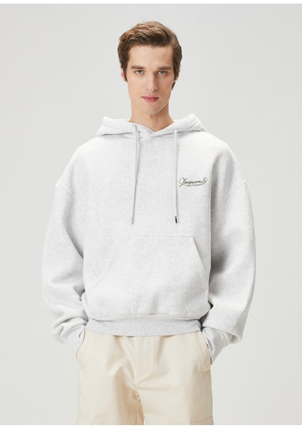 The Corto Açık Gri Kapüşonlu Sweatshirt