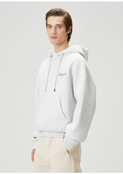 The Corto Açık Gri Kapüşonlu Sweatshirt