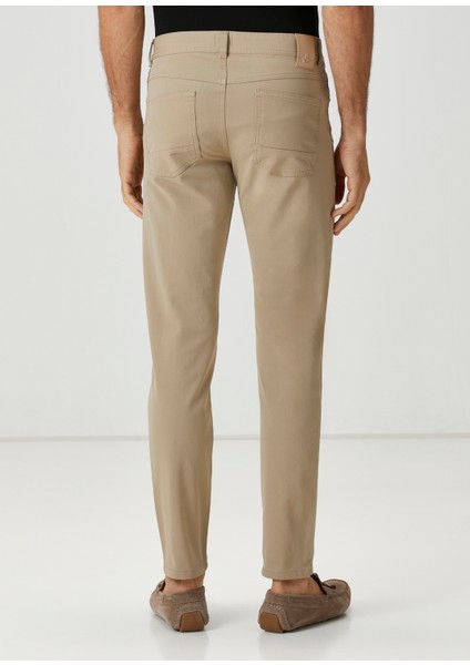 Bej Stretch Spor Pantolon