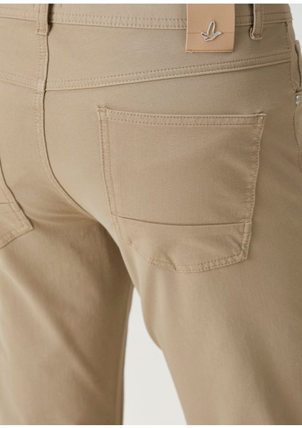 Bej Stretch Spor Pantolon