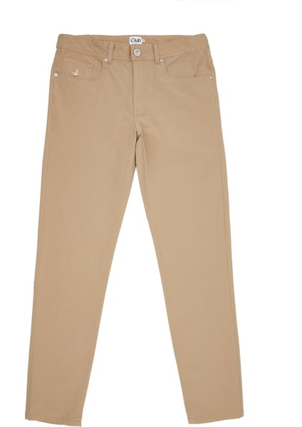 Bej Stretch Spor Pantolon