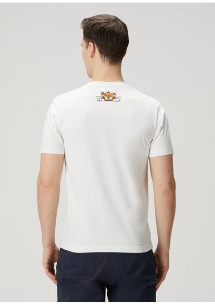 Happy Tiger Kırık Beyaz T-Shirt fırsatları