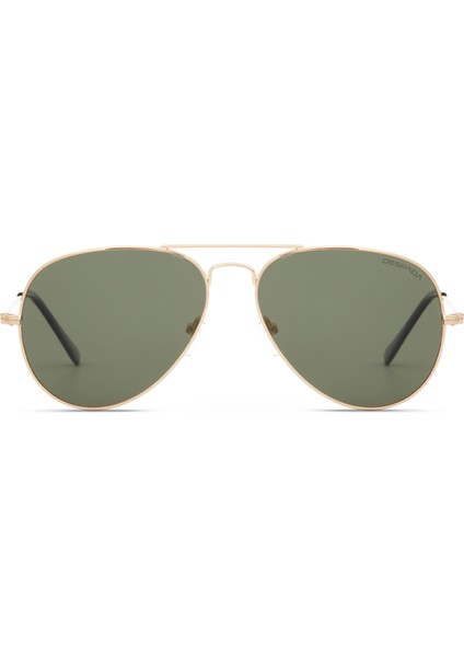 Ds 2393 C1 Altın Rengi Metal Unisex Güneş Gözlüğü