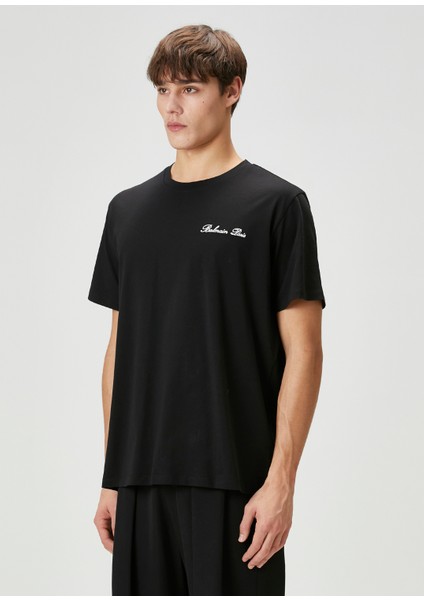 Regular Fit Siyah T-Shirt
