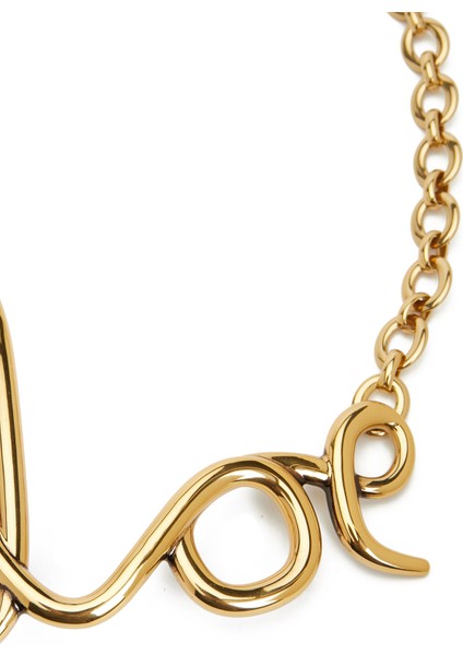 Gold Zincir Logo Detaylı Kadın Kemer fiyatları