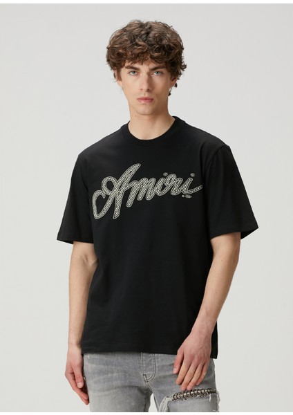 Script Siyah T-Shirt
