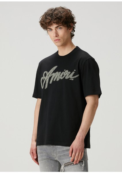 Script Siyah T-Shirt