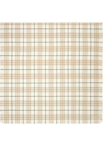 Med Lw Silk Krem Rengi Kaşmir Unisex Atkı