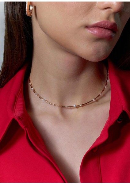 Alira 18 Ayar Altın Kadın Pırlanta Choker Kolye fiyatları